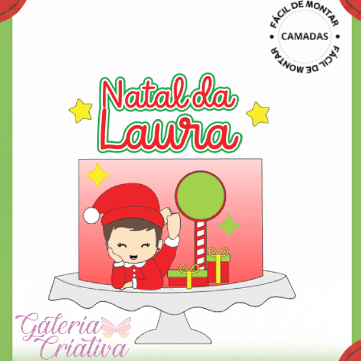 Arquivo Natal Topo de Bolo Bebê Presentes  1