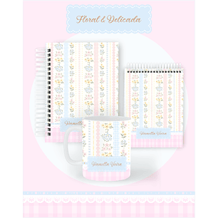 Arquivo Encadernação 2026 Floral & Delicada - Pamella 