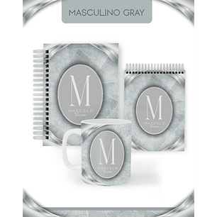 Arquivo Encadernação 2026 Masculina Gray - Pamella 