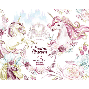 Kit Digital Unicórnio do Amanhecer 