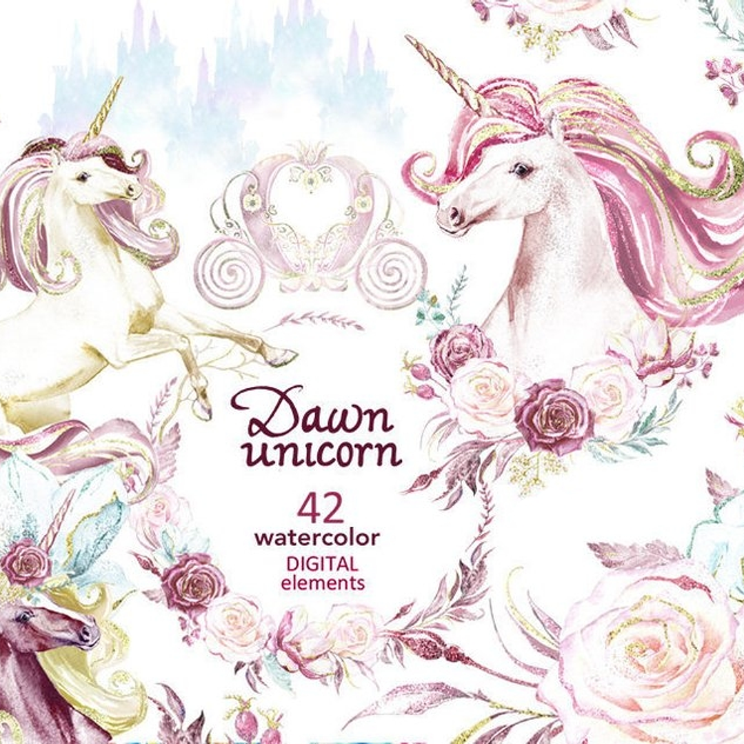 Kit Digital Unicórnio do Amanhecer  1