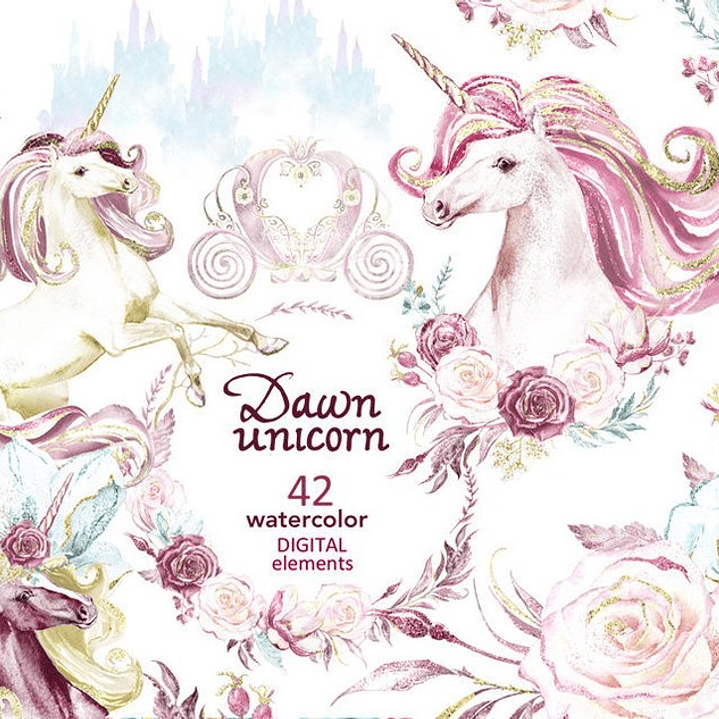 Kit Digital Unicórnio do Amanhecer  1