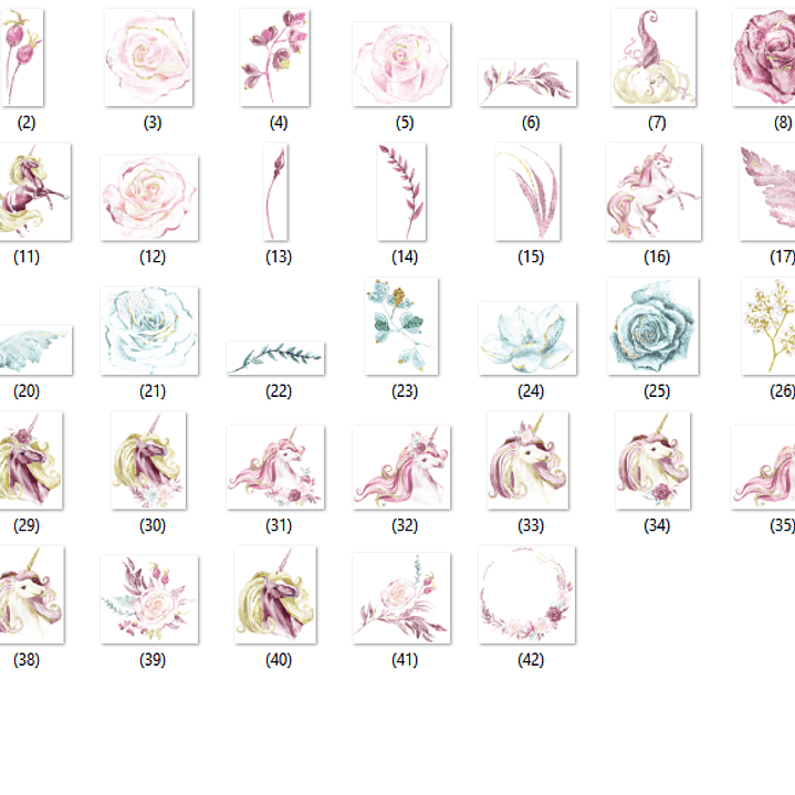 Kit Digital Unicórnio do Amanhecer  2