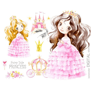 Kit Digital Princesa de Conto de Fadas 2