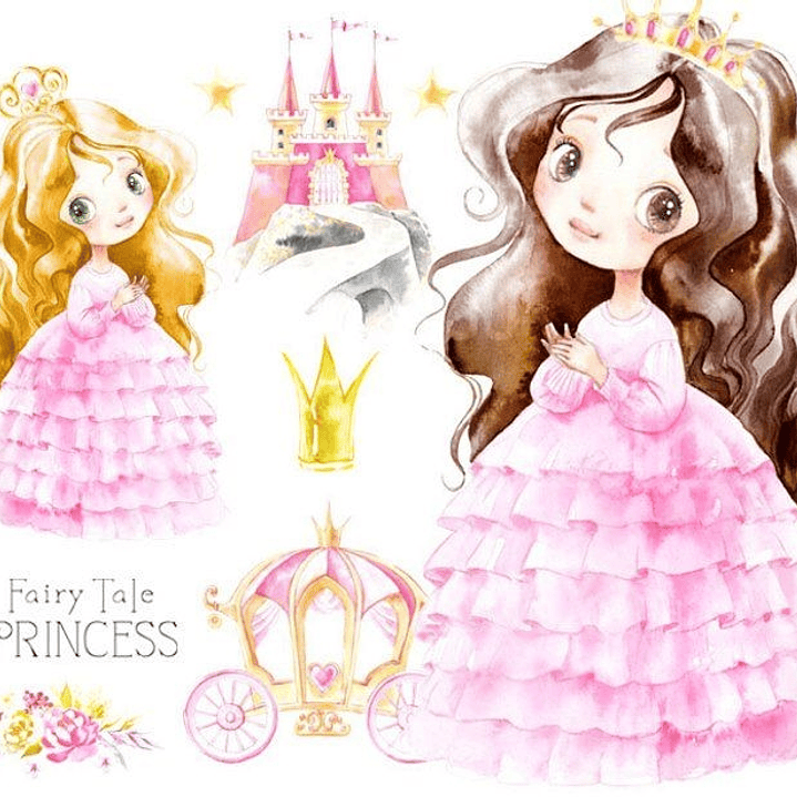 Kit Digital Princesa de Conto de Fadas 2 1