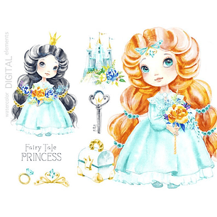 Kit Digital Conto de Fada Princesa 