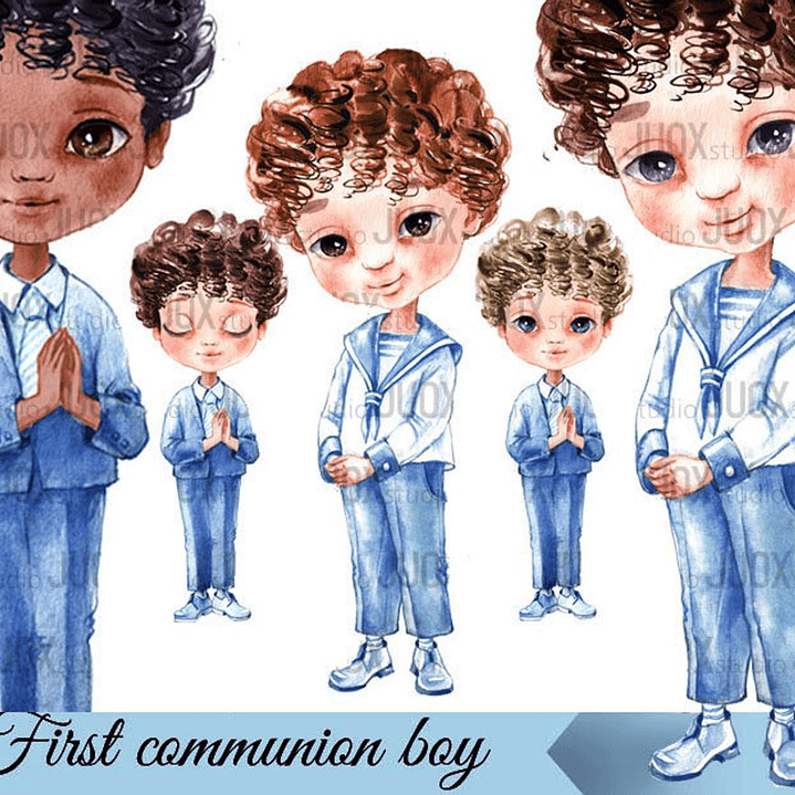 Kit Digital Menino da Primeira Comunhão 02  1