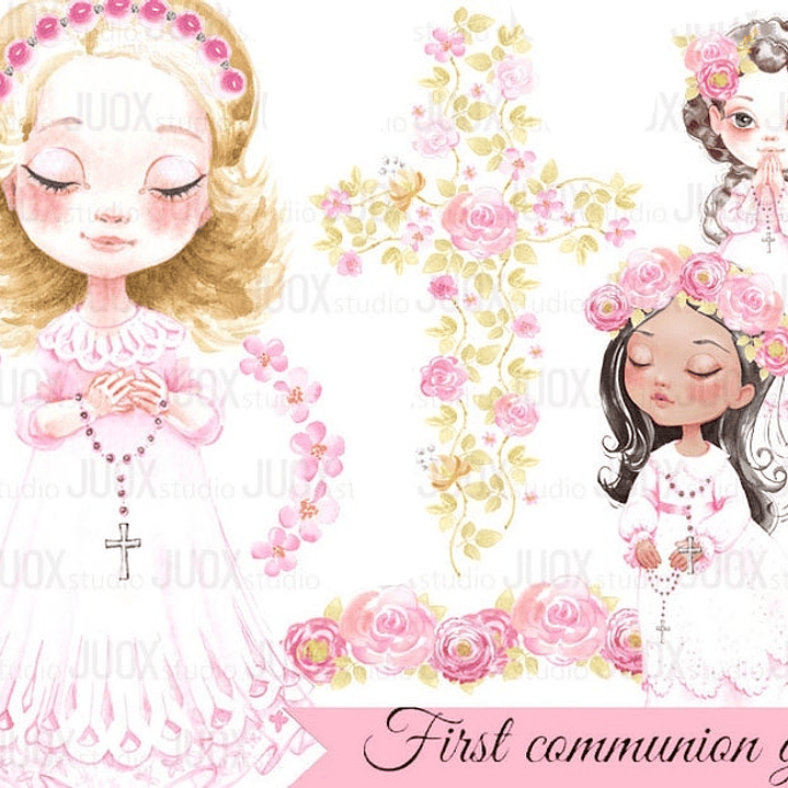 Kit Digital Primeira Comunhão Menina 02  1