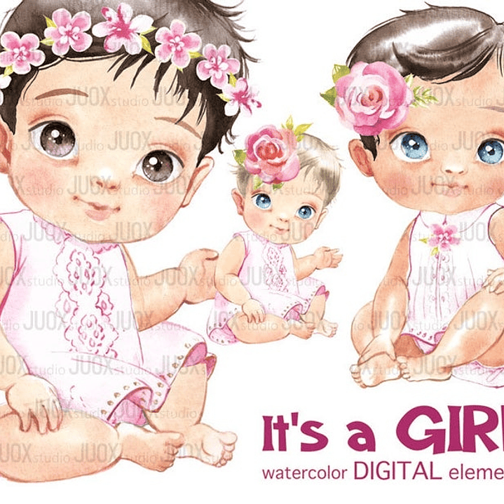 Kit Digital È uma Menina  1