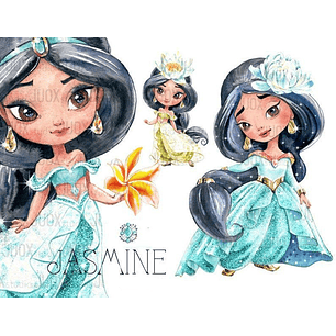 Kit Digital Princesa Jasmine 