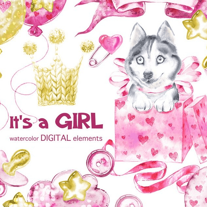 Kit Digital É uma Menina  1