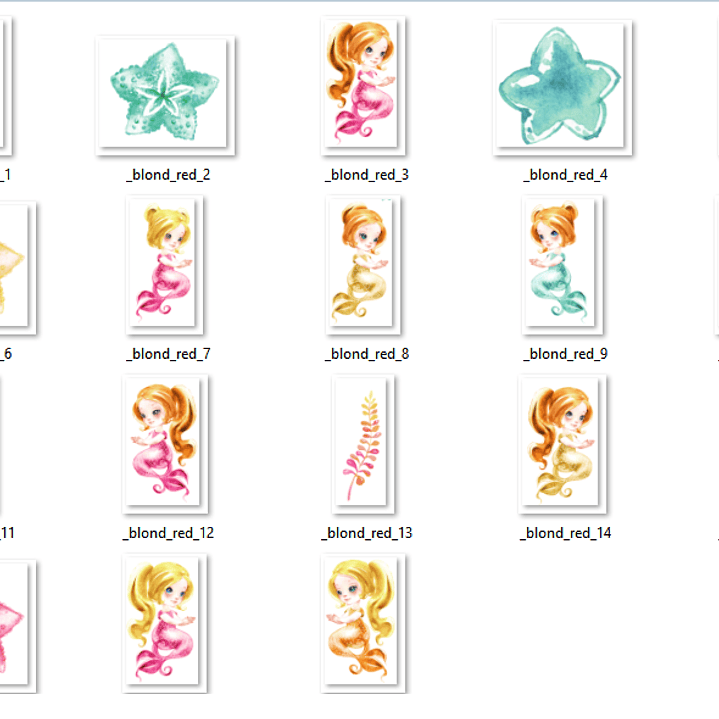 Kit Digital Sereias Loiras 2