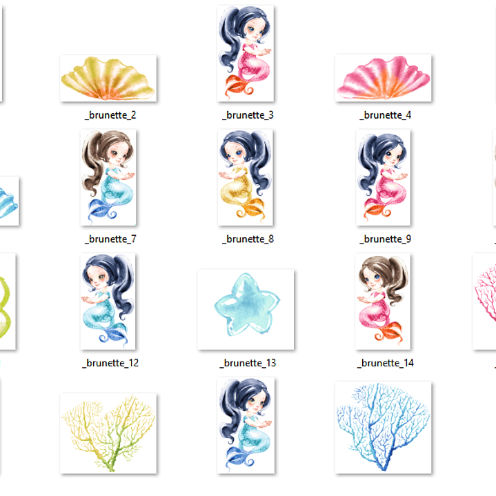 Kit Digital Sereias Morenas 2