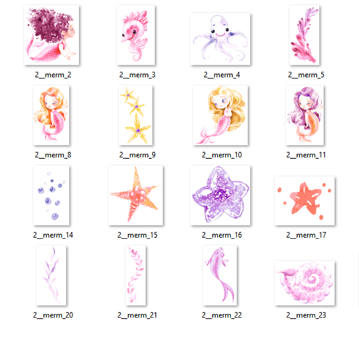 Kit Digital Aniversário Sereia Loira  2