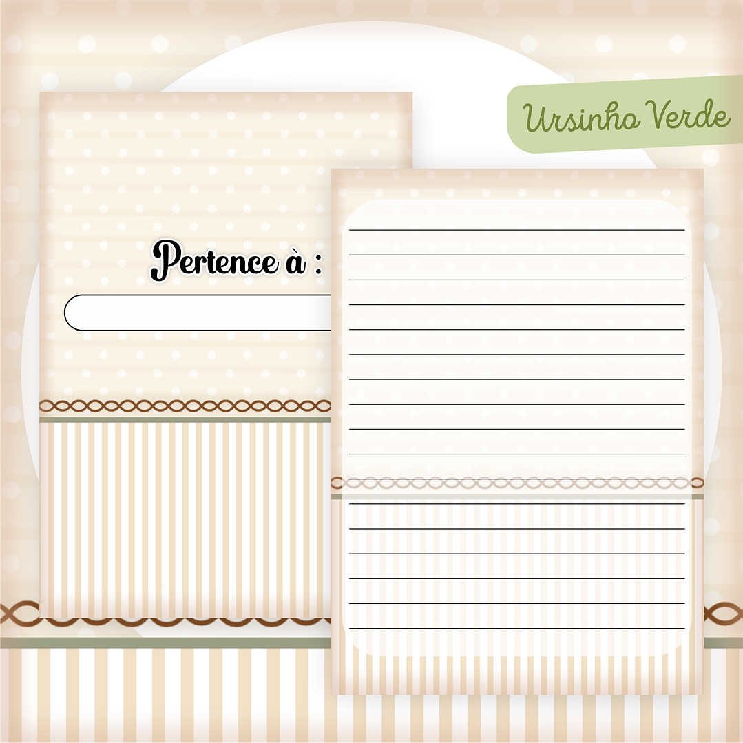 Arquivo Encadernação Baby Ursinho Verde 3