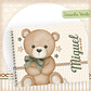 Arquivo Encadernação Baby Ursinho Verde - Thumbnail 6