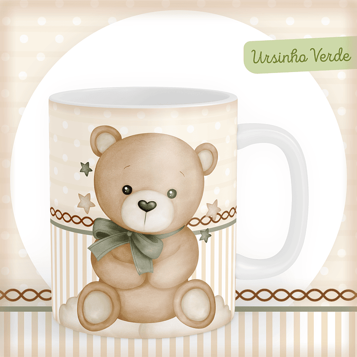 Arquivo Encadernação Baby Ursinho Verde 8