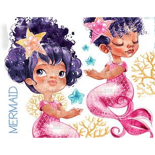 Kit Digital Sereias Cor Violeta 