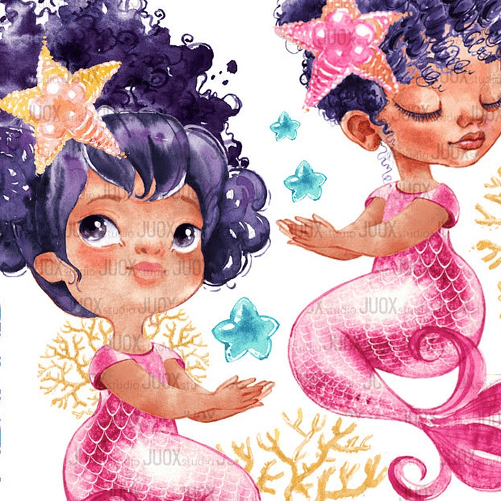 Kit Digital Sereias Cor Violeta  1