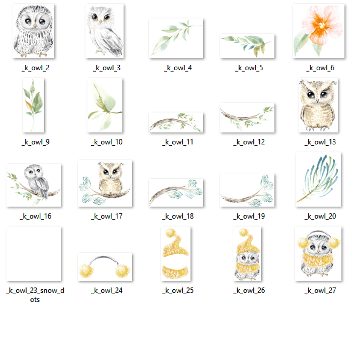 KIt Digital Corujinhas  2