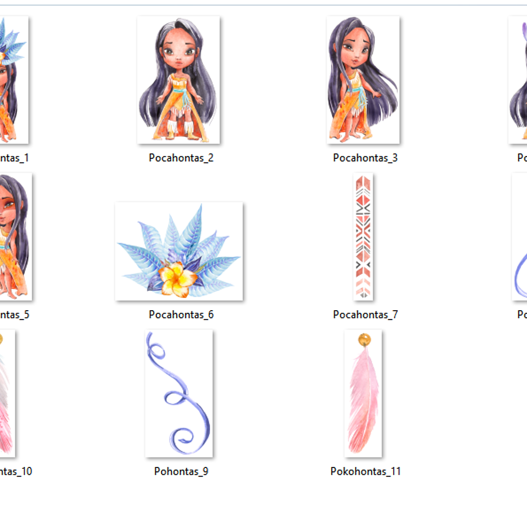 Kit Digital Pocahontas  2