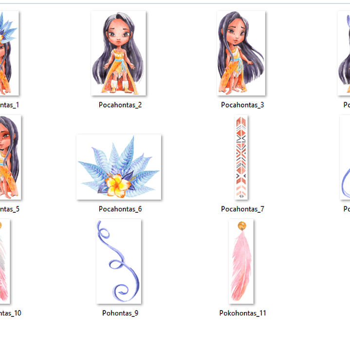 Kit Digital Pocahontas  2