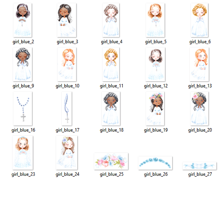 Kit Digital Primeira Comunhão Menina  2