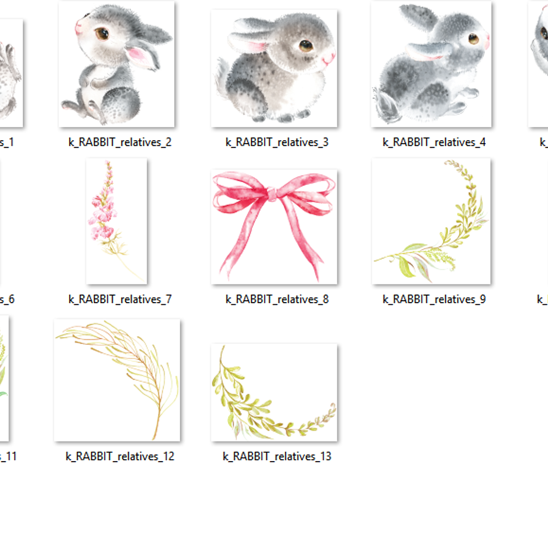 Kit Digital Parente de Coelho  2