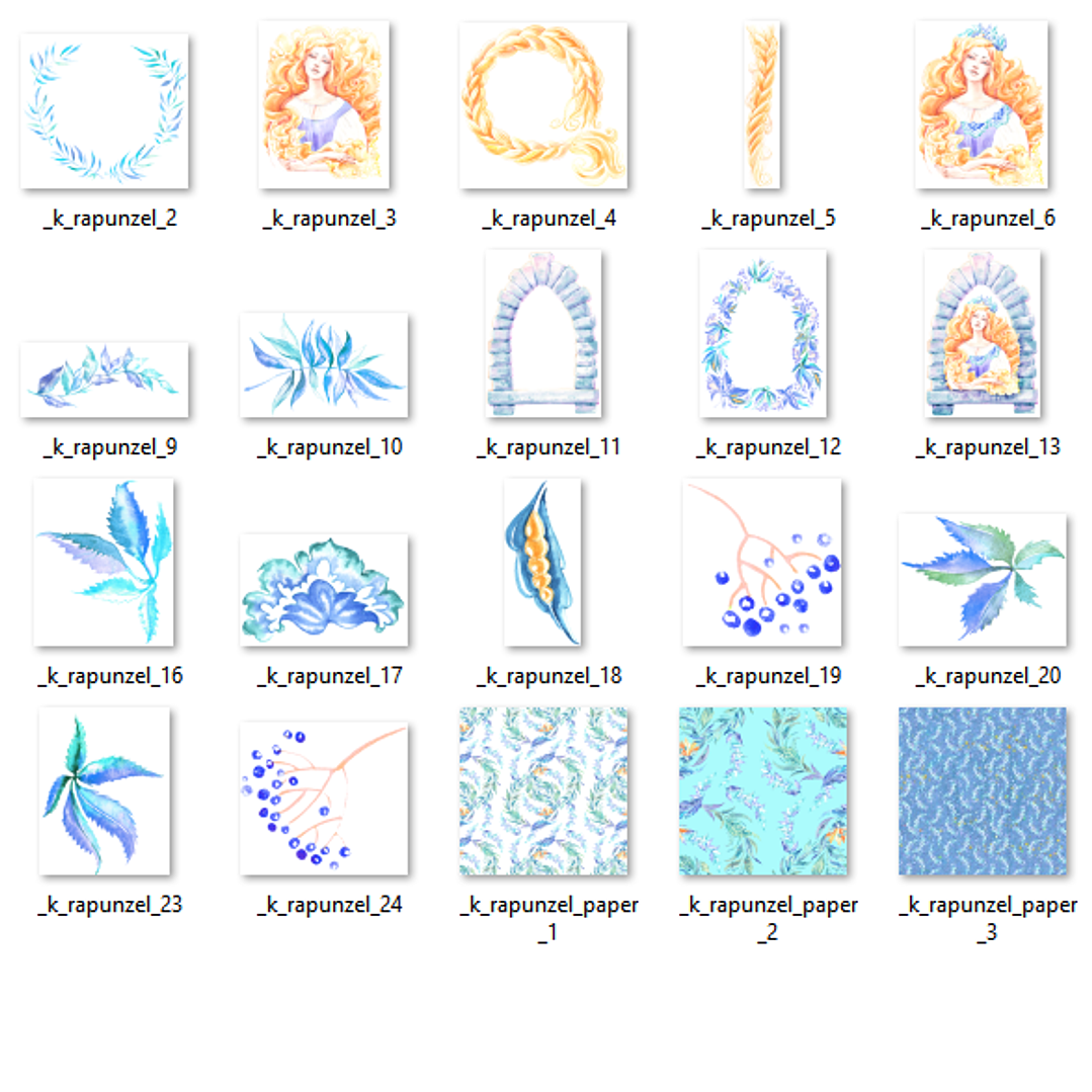 Kit Digital Rapunzel  2