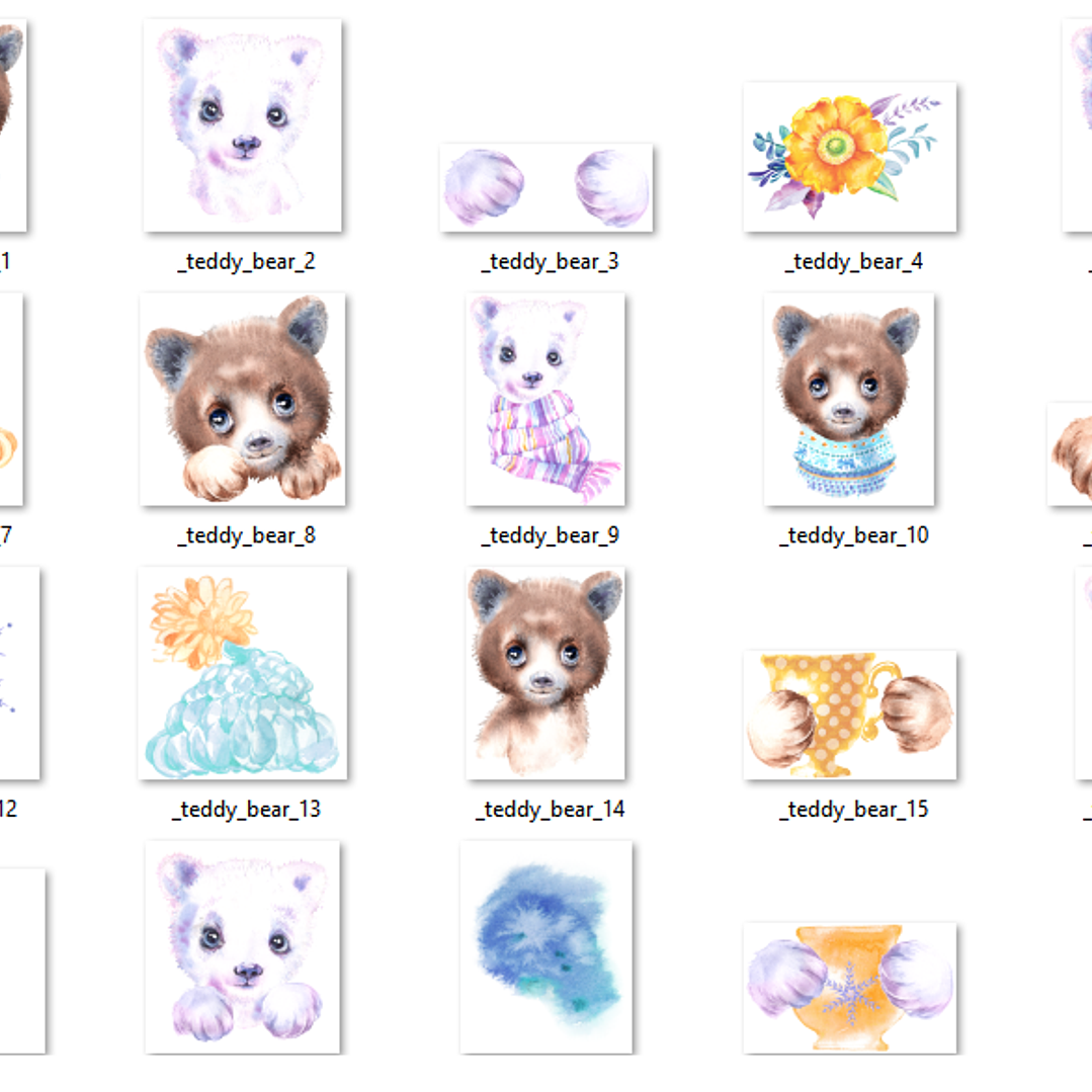 Kit Digital Ursinho de Pelúcia 2