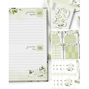 Arquivo Combo Agendas 2026 Perm Floral e Rosas Brancas - Bicho Papel 