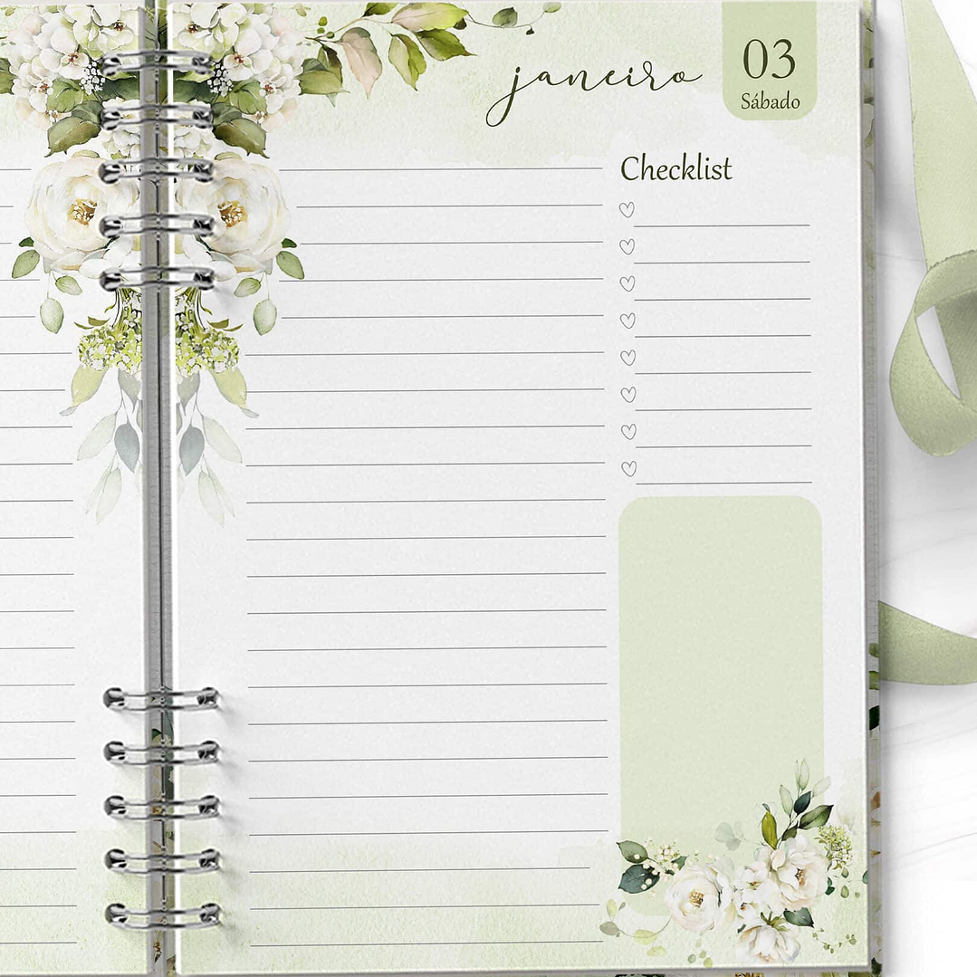 Arquivo Combo Agendas 2026 Perm Floral e Rosas Brancas - Bicho Papel  7