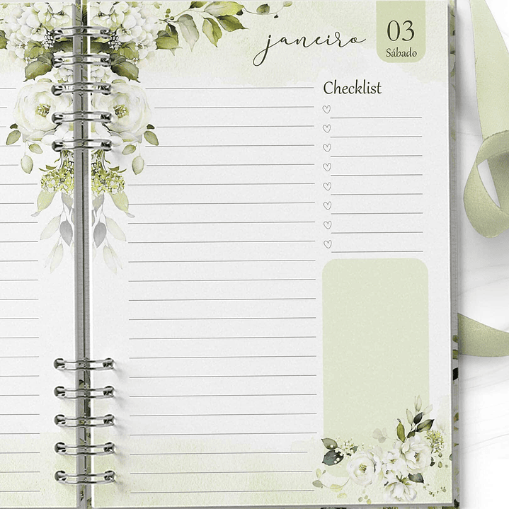 Arquivo Combo Agendas 2026 Perm Floral e Rosas Brancas - Bicho Papel  7