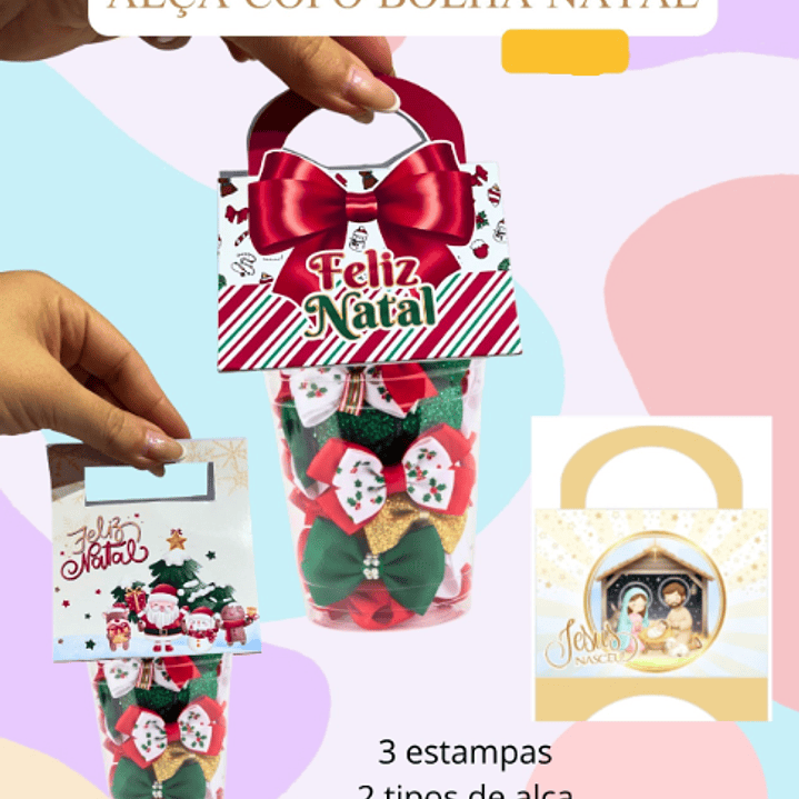 Arquivo Natal Alça Copo Bolha - Criarty  1