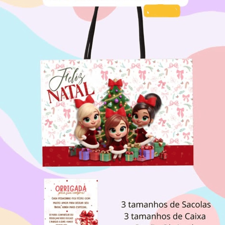 Arquivo Natal Kit Sacolinhas e Caixinhas - Criarty  1
