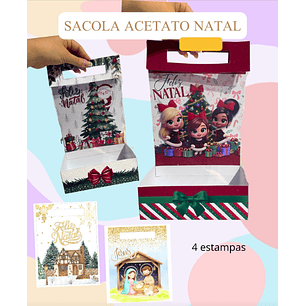 Arquivo Natal Sacola Acetato - Criarty 