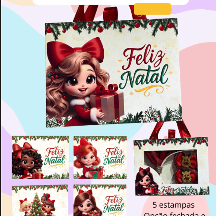 Arquivo Natal Sacola Gaveta - Criarty  1