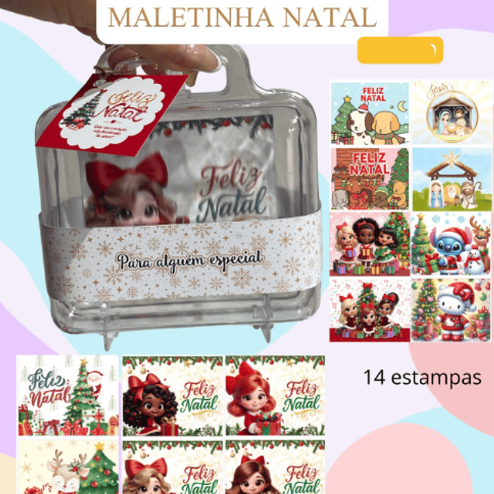 Arquivo Natal Tag e Cinta Maletinha - Criarty  1