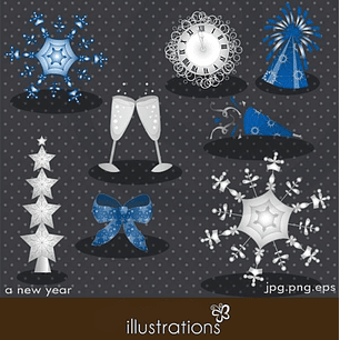 Kit Digital Ano Novo 