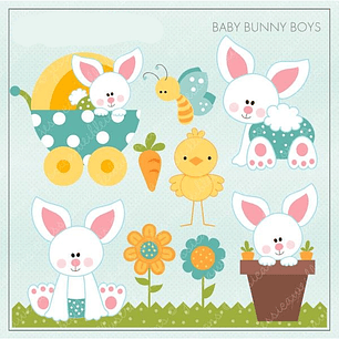 Kit Digital Filhotes de Coelhinhos 