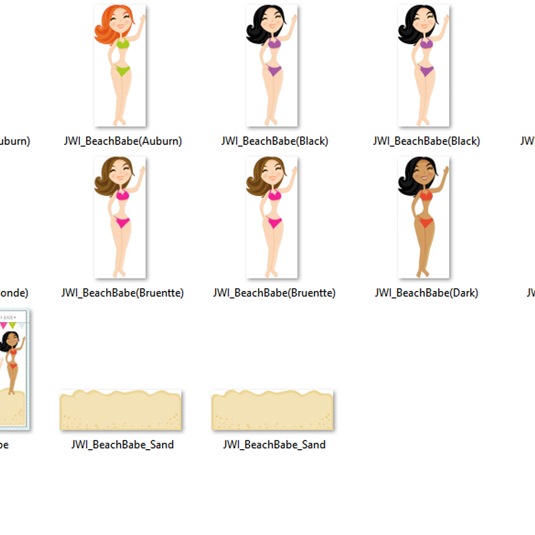 Kit Digital Mulheres Praia  2