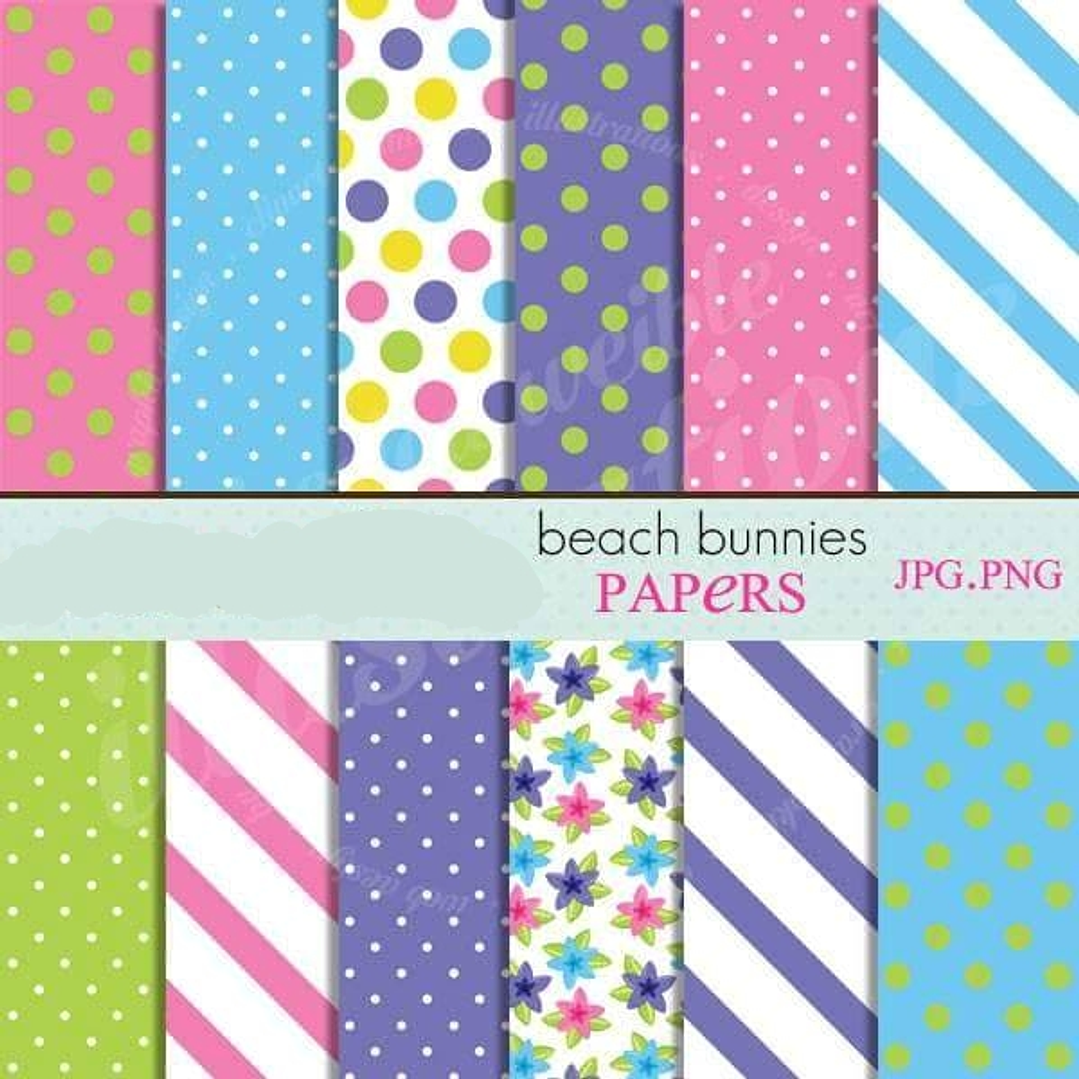 Kit Digital Papéis Bolinhas Coloridas  1