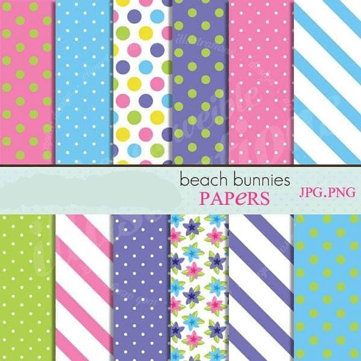 Kit Digital Papéis Bolinhas Coloridas  1