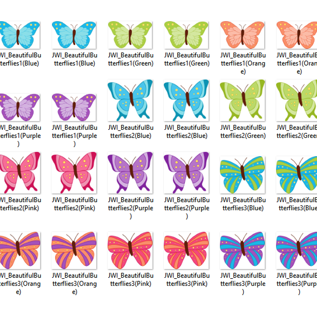 Kit Digital Borboletas Lindas  2