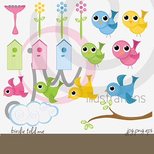 Kit Digital Passarinho Fofoqueiro