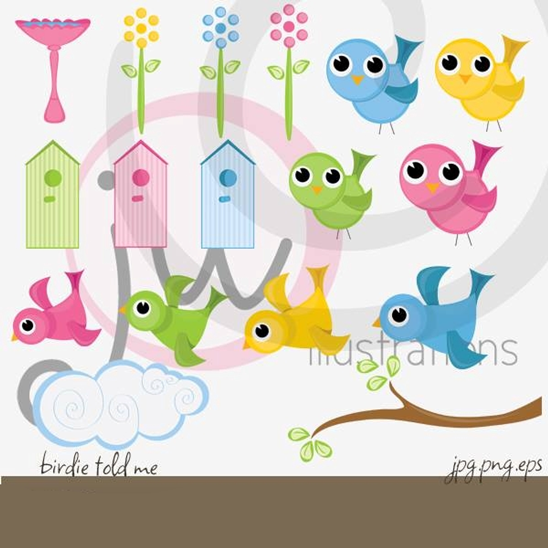 Kit Digital Passarinho Fofoqueiro 1