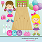Kit Digital Menina Aniversariante Boliche  - Thumbnail 1