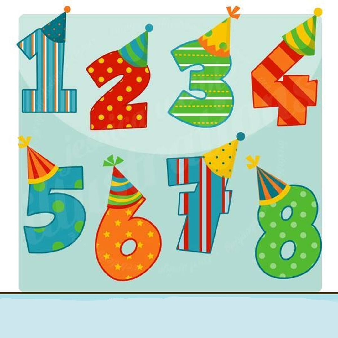 Kit Digital Números de Aniversário  1