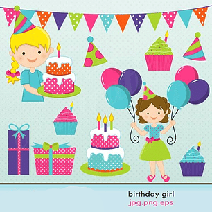 Kit Digital Aniversário Menina 