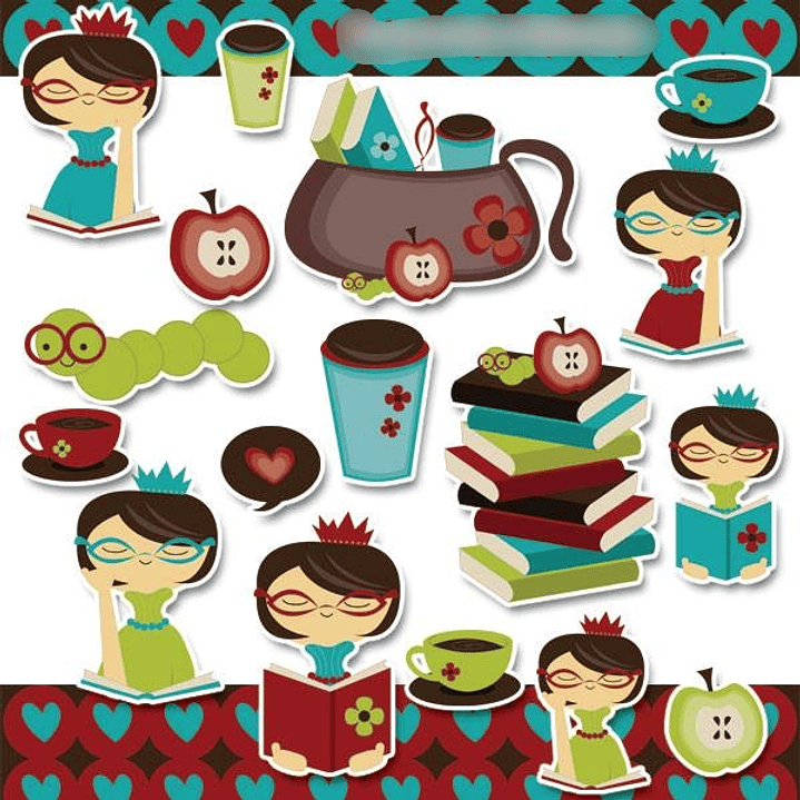 Kit Digital Princesa Bibliotecária  1